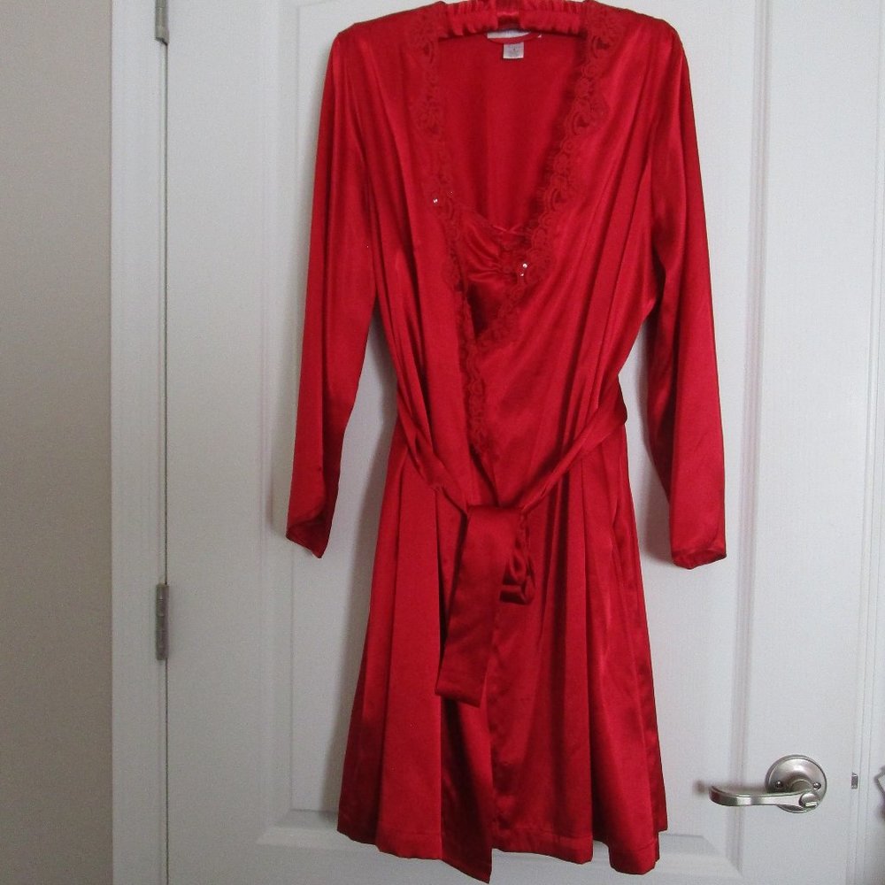satin nightgown and robe set